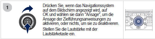 Die Lautstärke für Warnungen zu den Sonderzielen Risikozonen