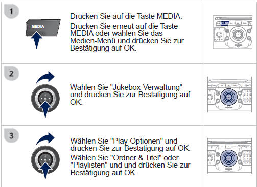 Drücken Sie auf die Taste ESC, um zur ersten Datei zurückzukehren.