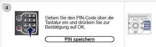 Markieren Sie bei der Eingabe Ihres PIN-Codes das Feld "PIN