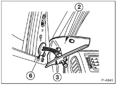 Einstellmechanismus des Außenspiegels aus-und einbauen