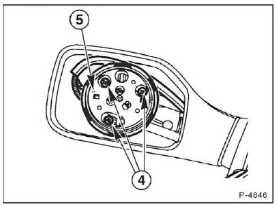 Einstellmechanismus des Außenspiegels aus-und einbauen