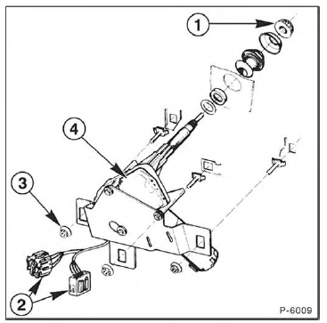 Ausbau Heckscheibenwischermotor